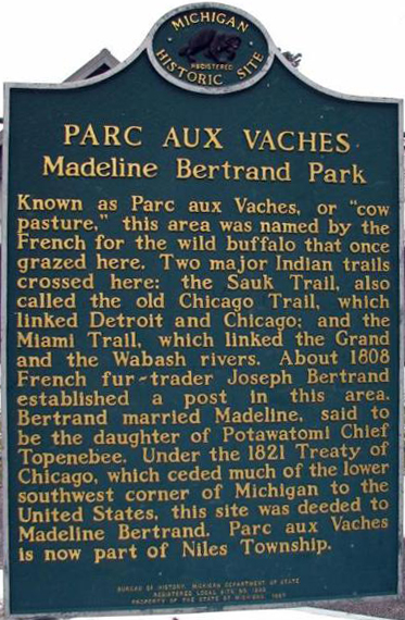 Madeline Bertrand Park Marker